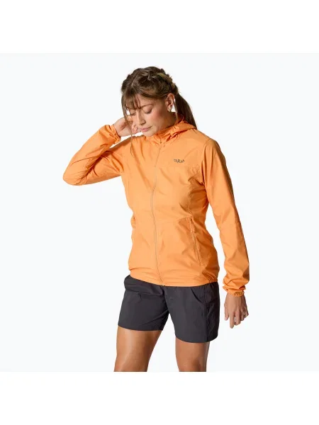 Яке Rab Windgather Hoody melba за жени оранжево