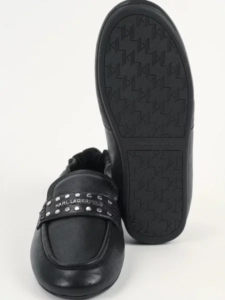 Кожаные мокасины Karl Lagerfeld черные