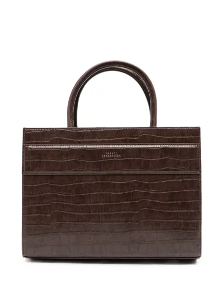 Geantă shopper Twenty Fourhaitch din piele maro