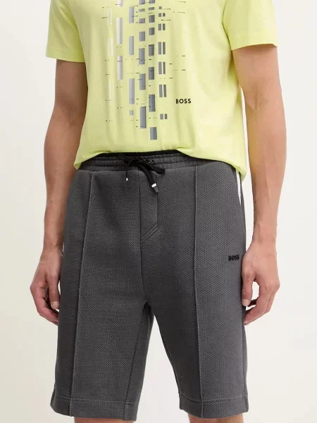 BOSS Green pantaloni scurți gri