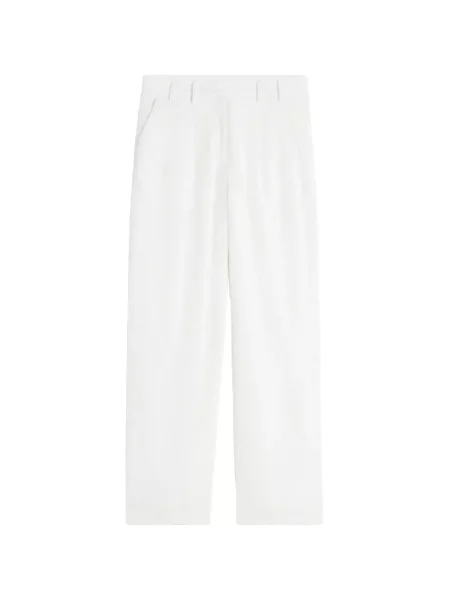 Pantaloni Maison Kitsune alb