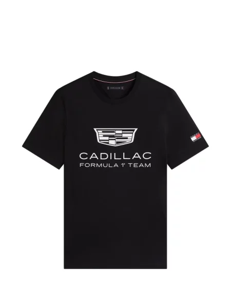 Tricou Tommy Hilfiger cu autograf negru