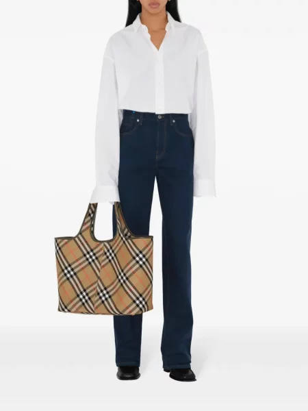 Shopperka Burberry w kratę