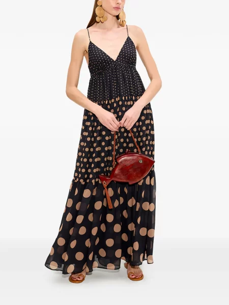 Rochie maxi Simon Miller cu buline negru