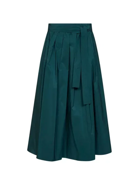 Cu centură fustă midi Weekend Max Mara din lână alpaca verde