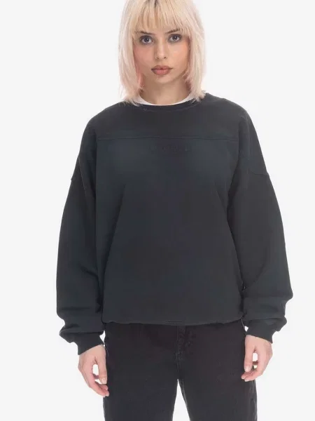 Guess U.S.A. mikina Guess Classic Logo Crewneck černá