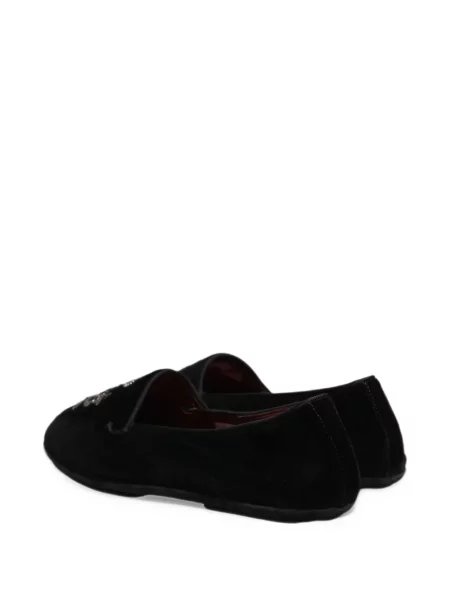 Sametové loafers Dolce & Gabbana černé