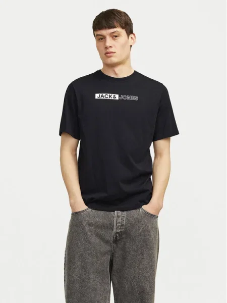JACK & JONES Tričko / biela čierna