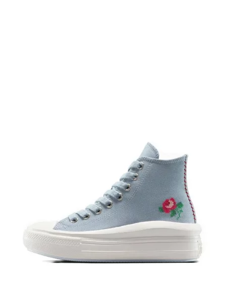 Бягане маратонки Converse Chuck 70 с отворена пета бродирани синьо