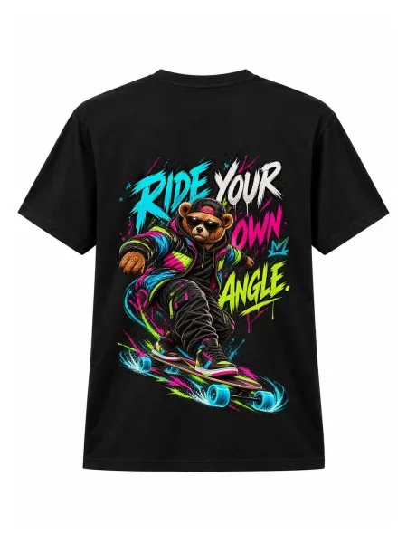 LUNØIR Studio Majica BOSS Longboard Own Angle' crna