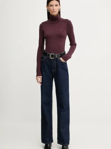 Вовняний светр G-Star 0 Core turtle slim knit