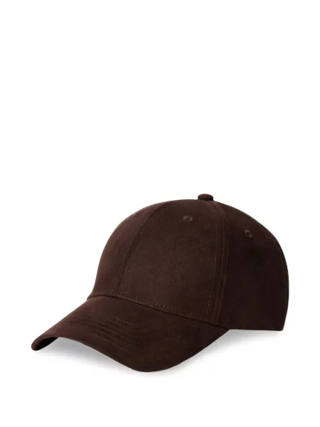 Șapcă Hackett London din piele de căprioară maro