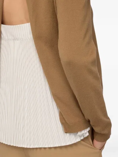 Cardigan Semicouture cu decolteu în V maro