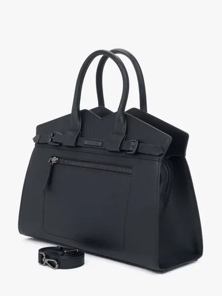 Кожаная сумка Cromia черная