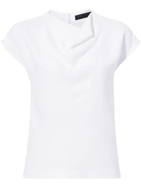 Top Proenza Schouler din crep alb