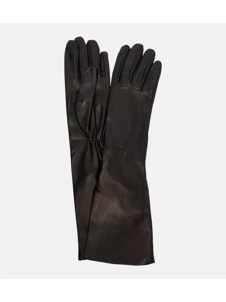 Mănuși Toteme din piele negru