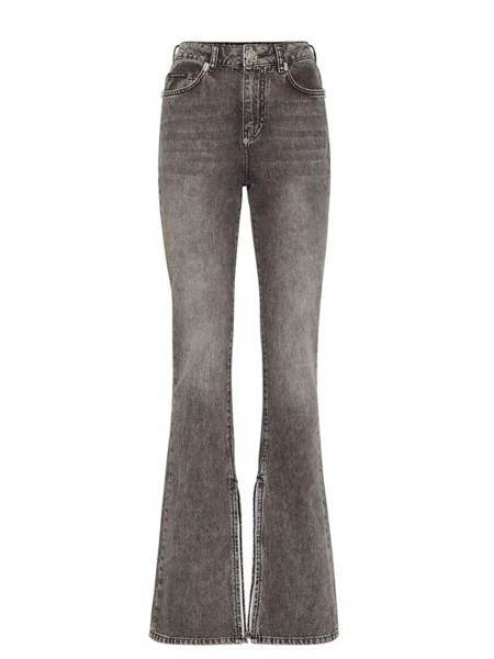 Jeansy dzwony Philipp Plein dzwony szare