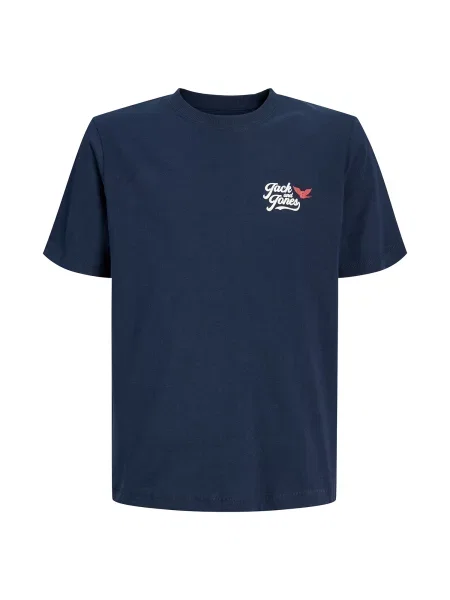 Jack & Jones Junior Tricou JJLEGEND bleumarin / roșu cranberry alb