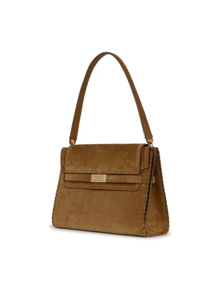 Torebka Tory Burch zamszowa brązowa