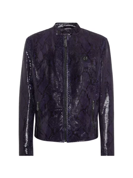 Geanta de piele Philipp Plein violet