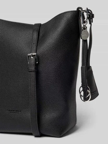 Torebka hobo Seidenfelt z logo czarna