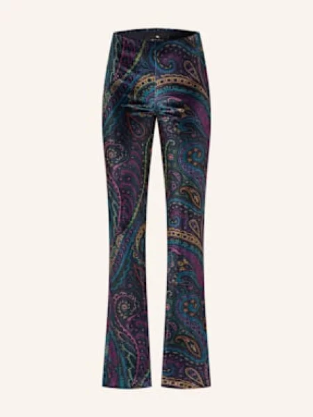 Etro Spodnie Nicki blau zielone