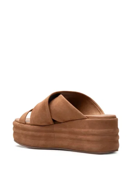 Sandale Free People cu platformă cu bretele maro