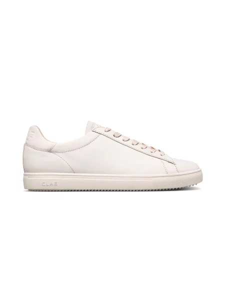 Clae Bradley Essentials Triple Off-White Leather Mężczyźni Buty sportowe Clae Krem Size: białe