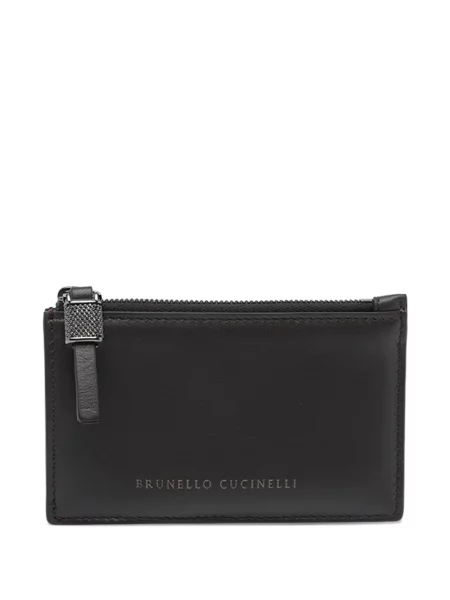 Colier Brunello Cucinelli din piele negru