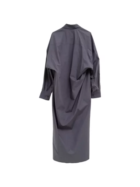 Rochie tip cămașă The Frankie Shop gri