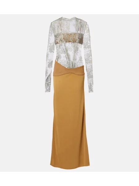 Rochie Christopher Esber din piele de căprioară