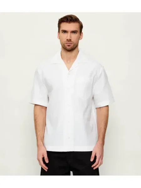 HUGO Cămașă Exolino | Oversize fit alb