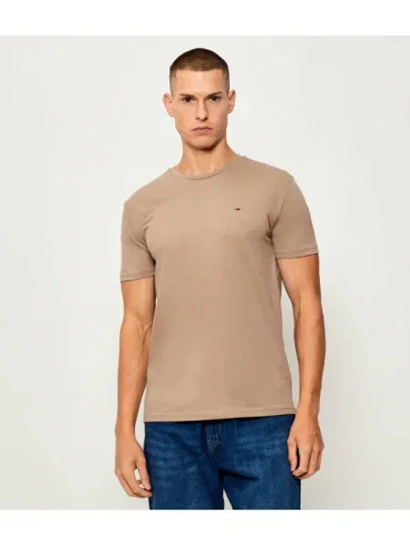 Tommy Jeans Tricou | Extra slim fit bej