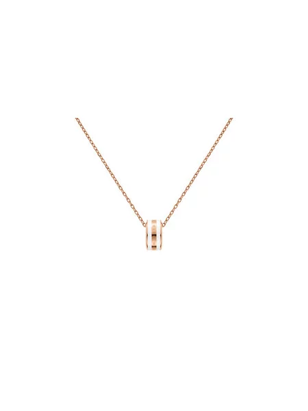 Nyaklánc Daniel Wellington Emalie aranyozás rózsaszín