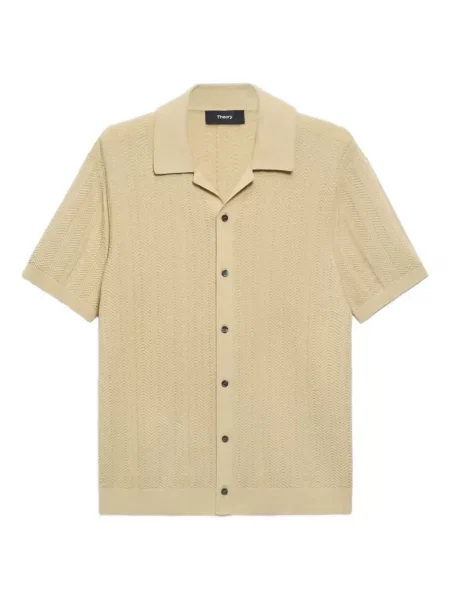 Риза Theory с десен рибена кост