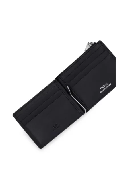 Portofel Guess din piele cu autograf negru