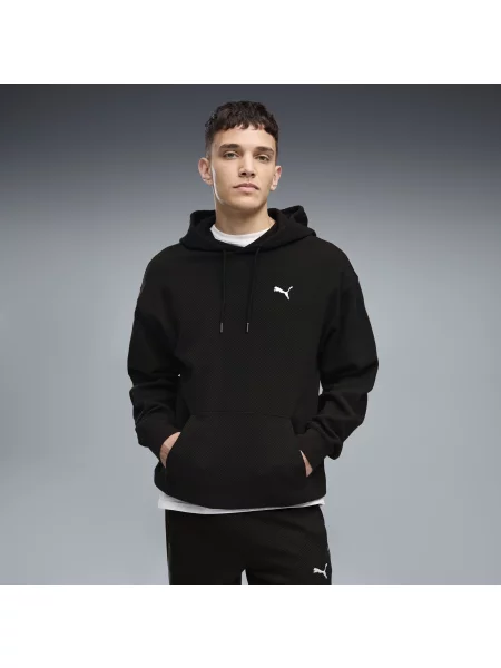 PUMA MÄ™ska bluza z kapturem Essentials Elevated o luÅºnym kroju Akcesoria S czarny