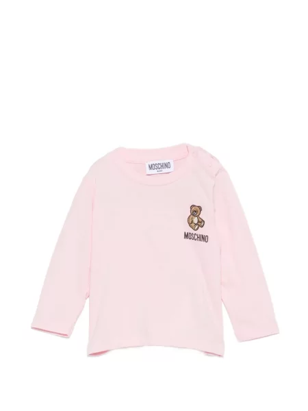 Koszulka dziecięca Moschino różowa