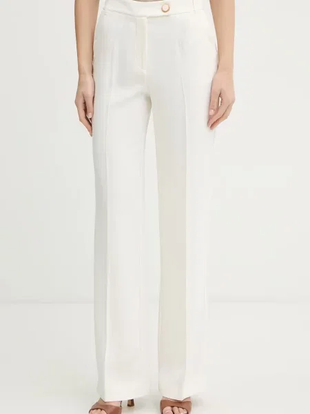 Marciano by Guess pantaloni pentru femei cu vâscoză GRETHA bej