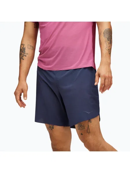 Мъжки шорти за бягане HOKA Skyglide outer space синьо