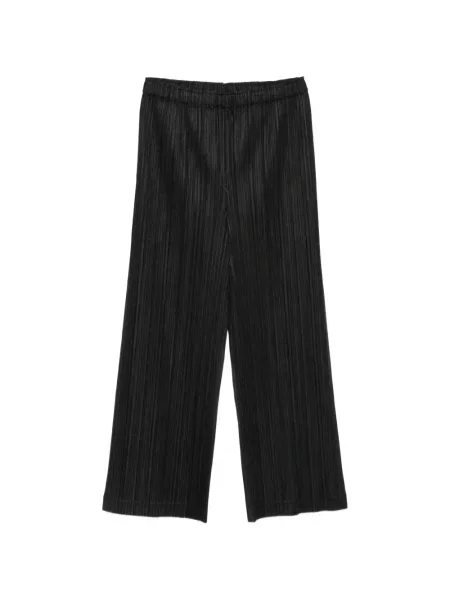 Decupat pantaloni Pleats Please Issey Miyake negru