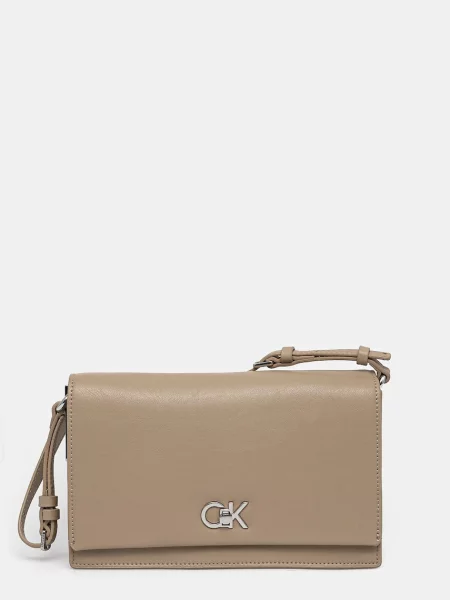 Calvin Klein keresztpántos táska női műbőr bézs