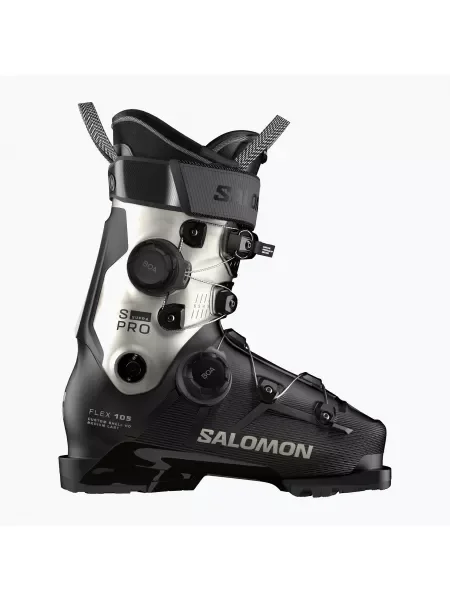 Ghete de schi pentru femei Salomon S/PRO Supra Dual Boa W GW black/light bronze metallic/black negru