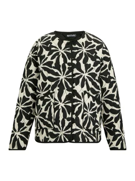 Kurtka Mira Abstract Floral Padded Jacket beżowa