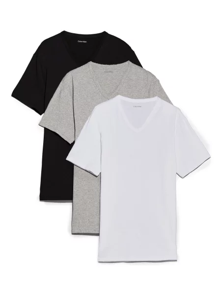 Calvin Klein Underwear Tricou gri amestecat / negru alb