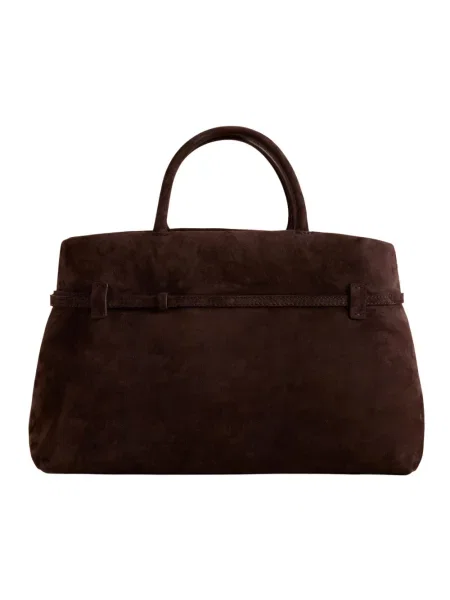 Torebka Manu Atelier zamszowa brązowa
