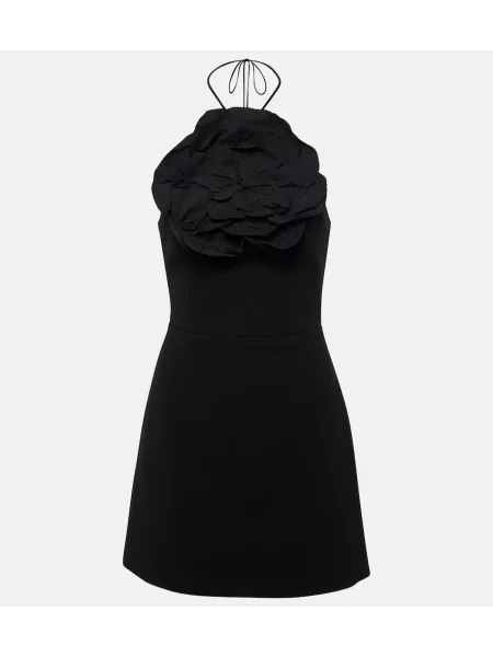 Rochie Rebecca Vallance cu model floral cu gât halter negru