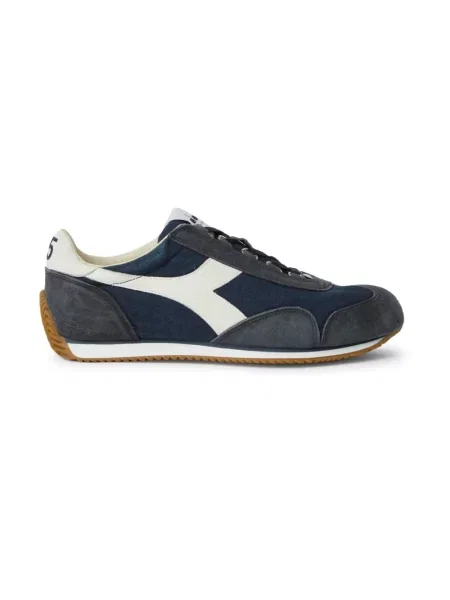 Sneakersy Diadora skórzane z kamieniami niebieskie