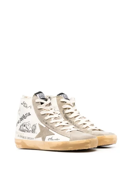 Raštuotos sportbačiai Golden Goose Francy balta