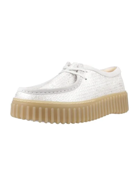 Pantofi Clarks argintiu